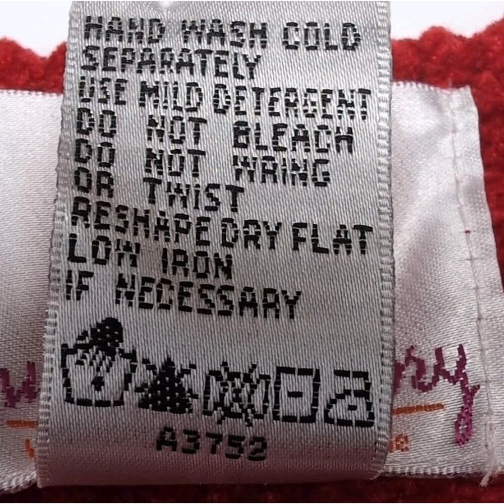 Quacker Factory Embellished Sweater Womens‎ Plus Size 1X Red Chenille NEW NWT - Picture 10 of 15